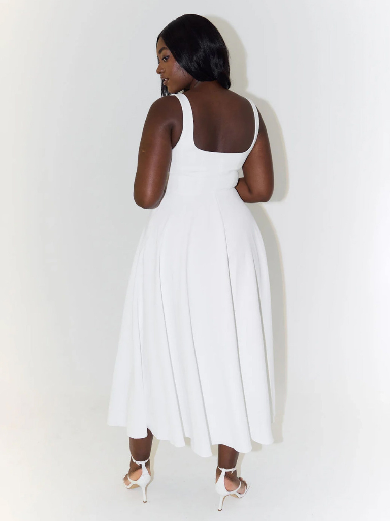 Elegante Casual Midi Jurk voor Dames