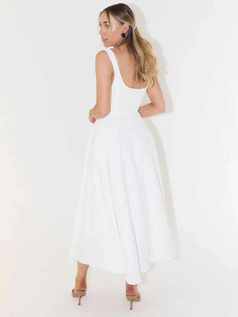 Elegante Casual Midi Jurk voor Dames