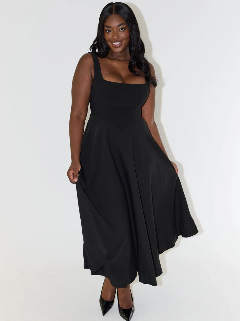 Elegante Casual Midi Jurk voor Dames