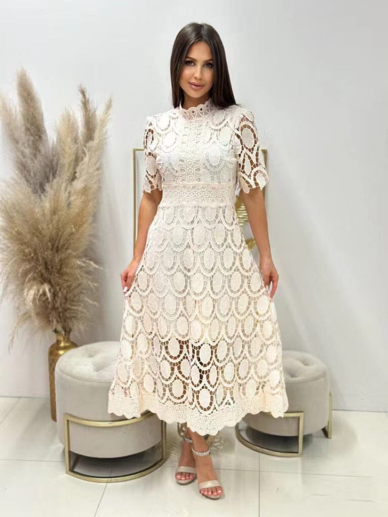 Karin Elegante Kant Maxi Jurk