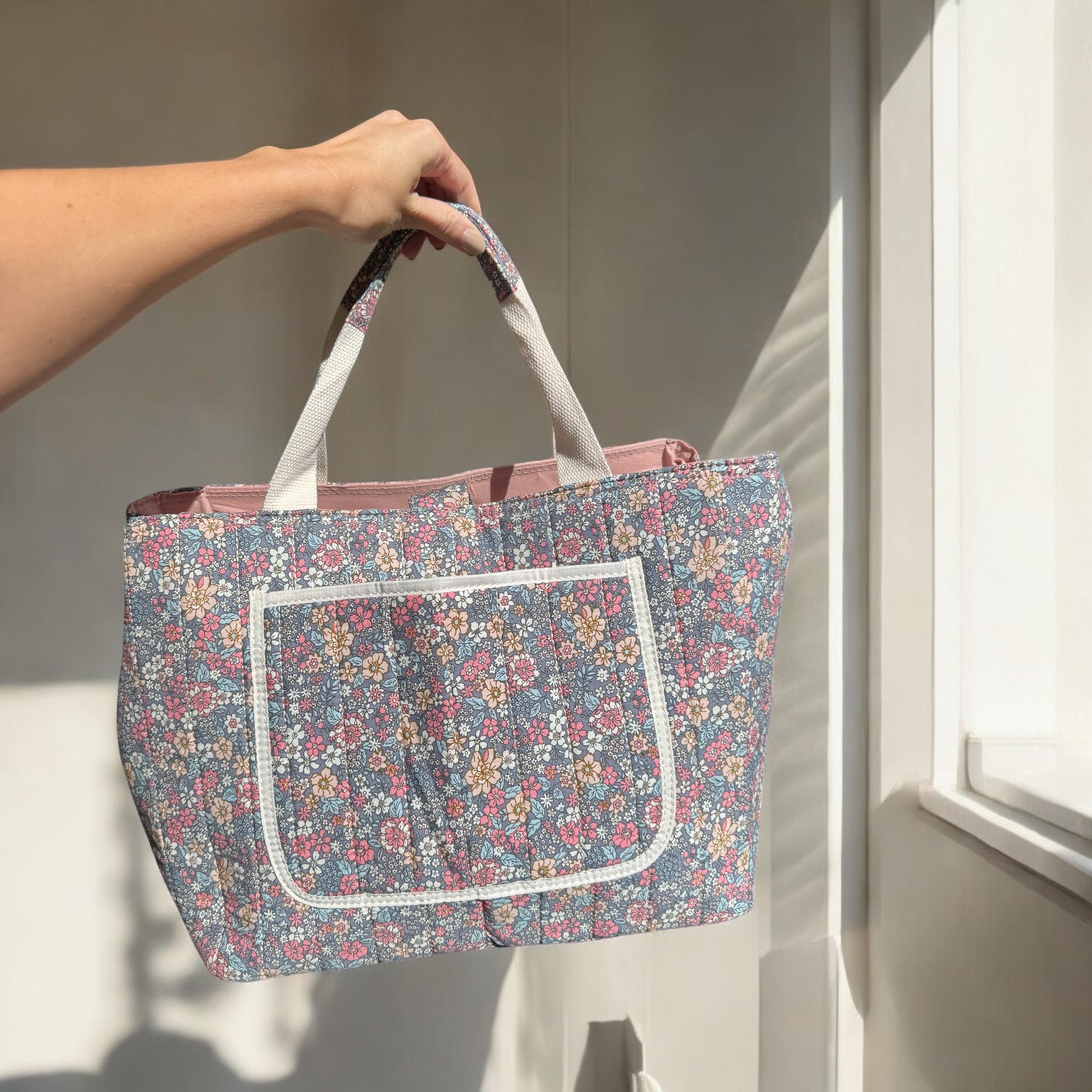 Modieuze Dames Tas met Bloemendetail