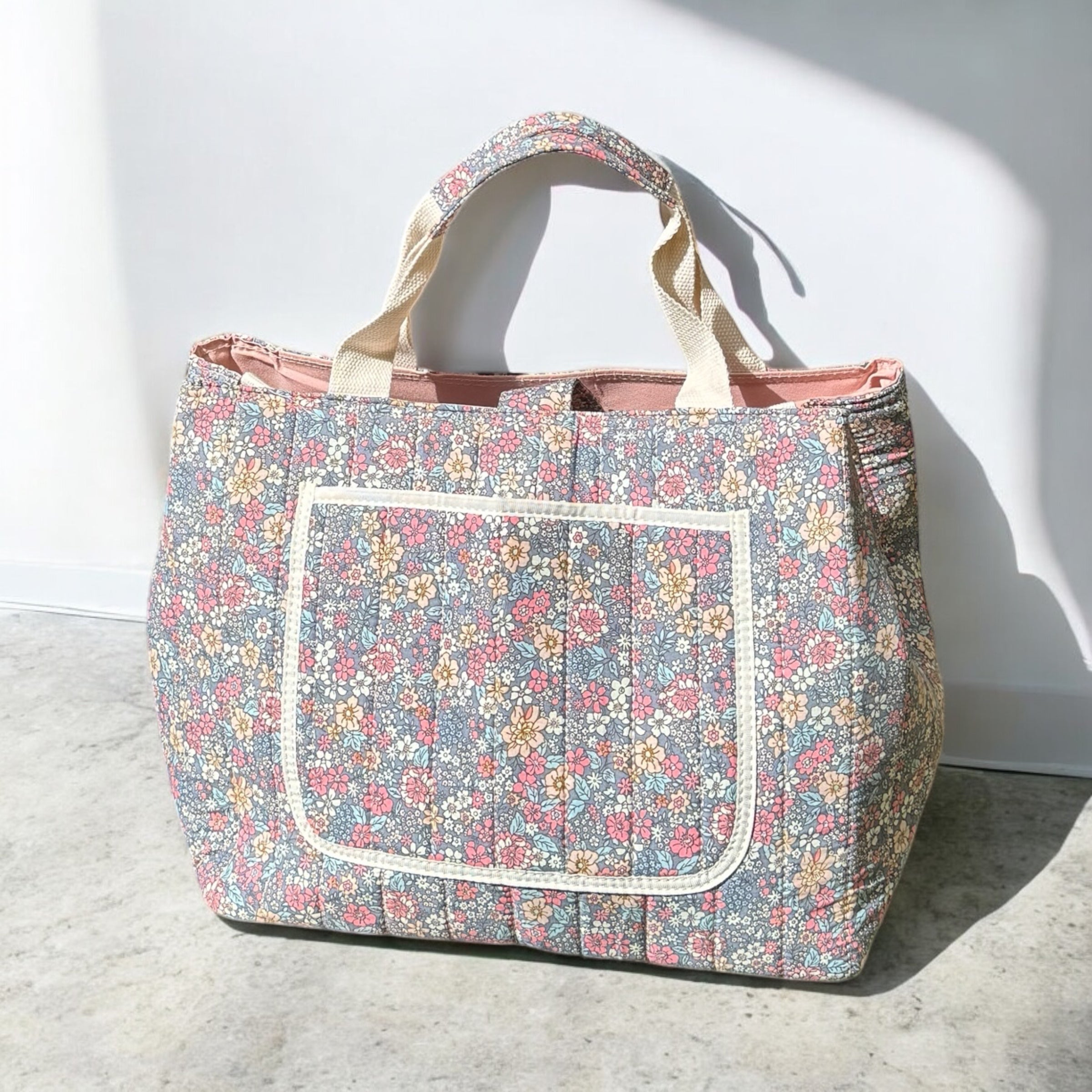 Modieuze Dames Tas met Bloemendetail