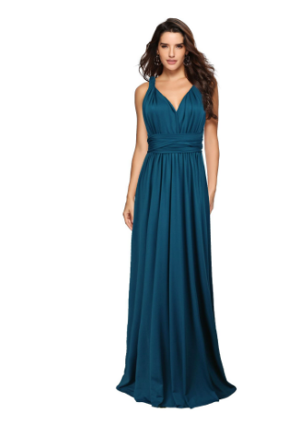 Elegante maxi wickeljurk ontworpen voor dames