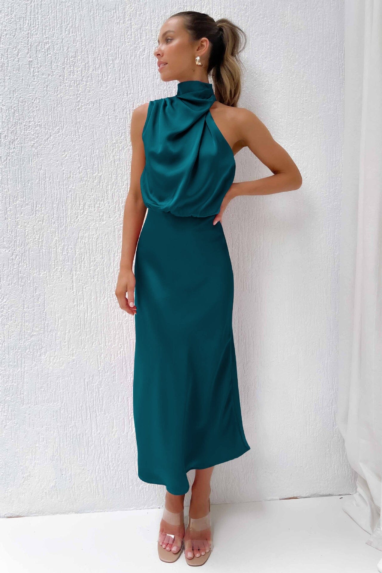 Grace Elegante Zijden Jurk