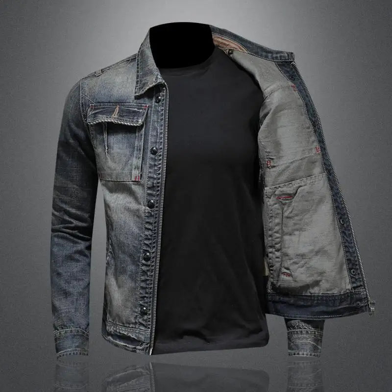Klassieke Retro Denimjas voor Heren