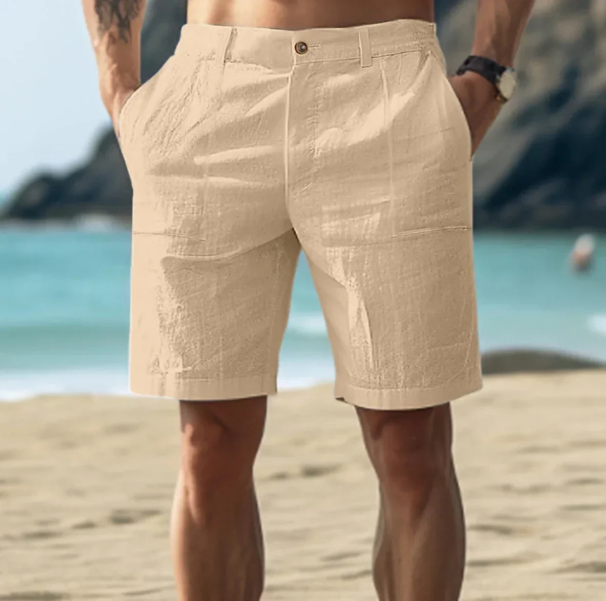 Comfortabele Linnen Shorts voor Heren