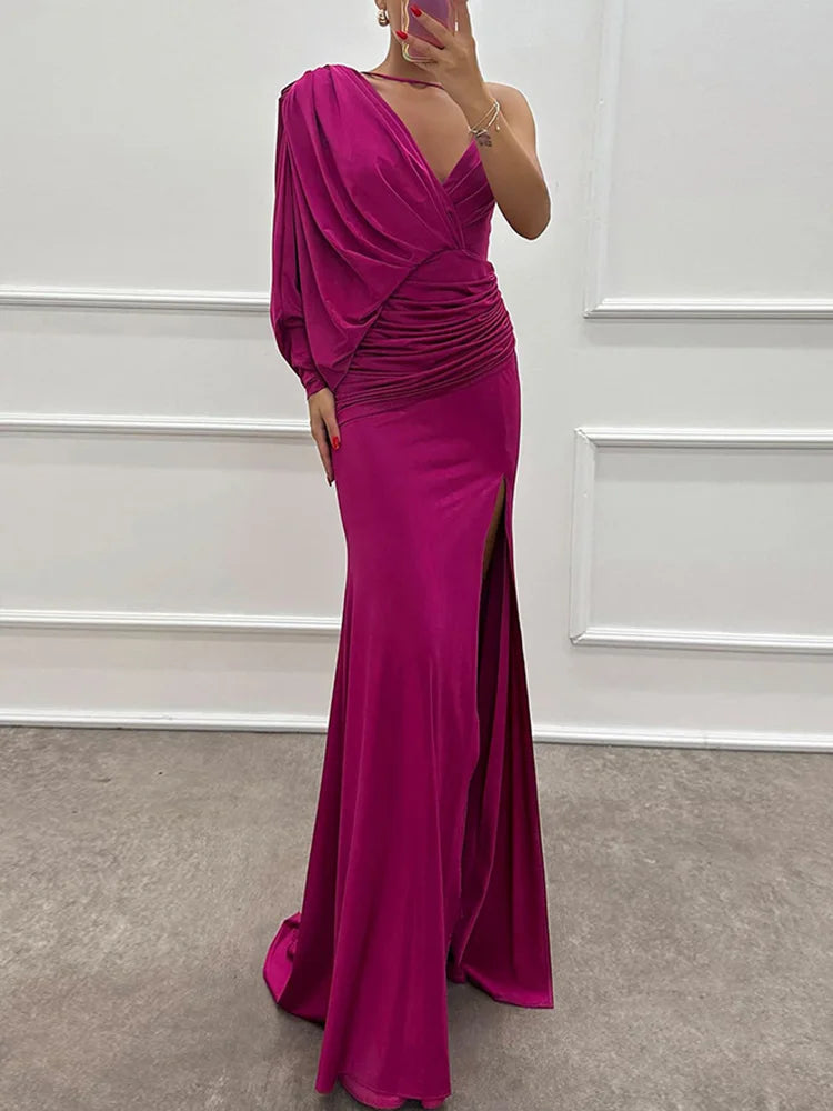 Stijlvolle One-Shoulder Gown