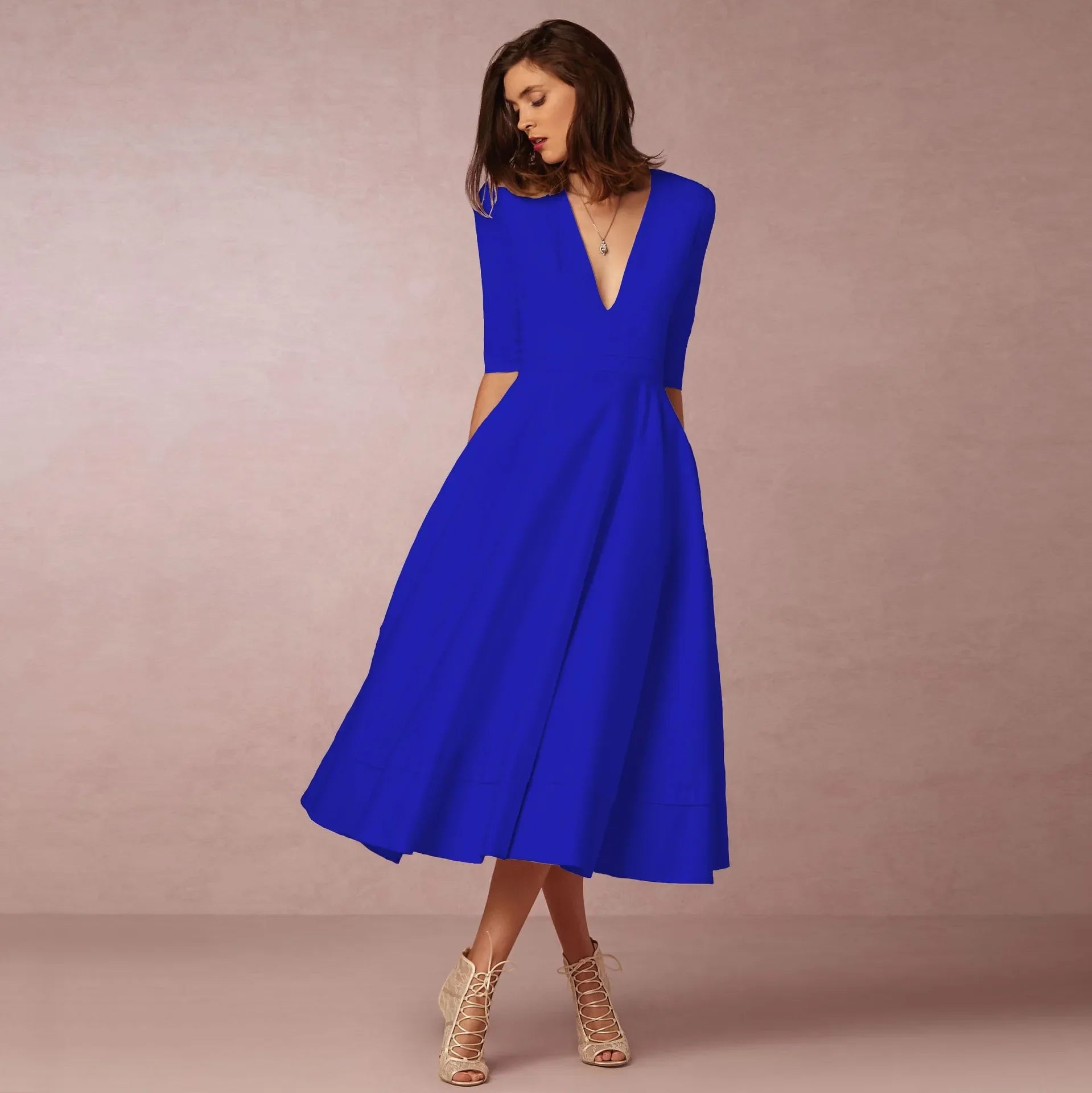 Elegante Midi Prinsessenjurken voor Dames