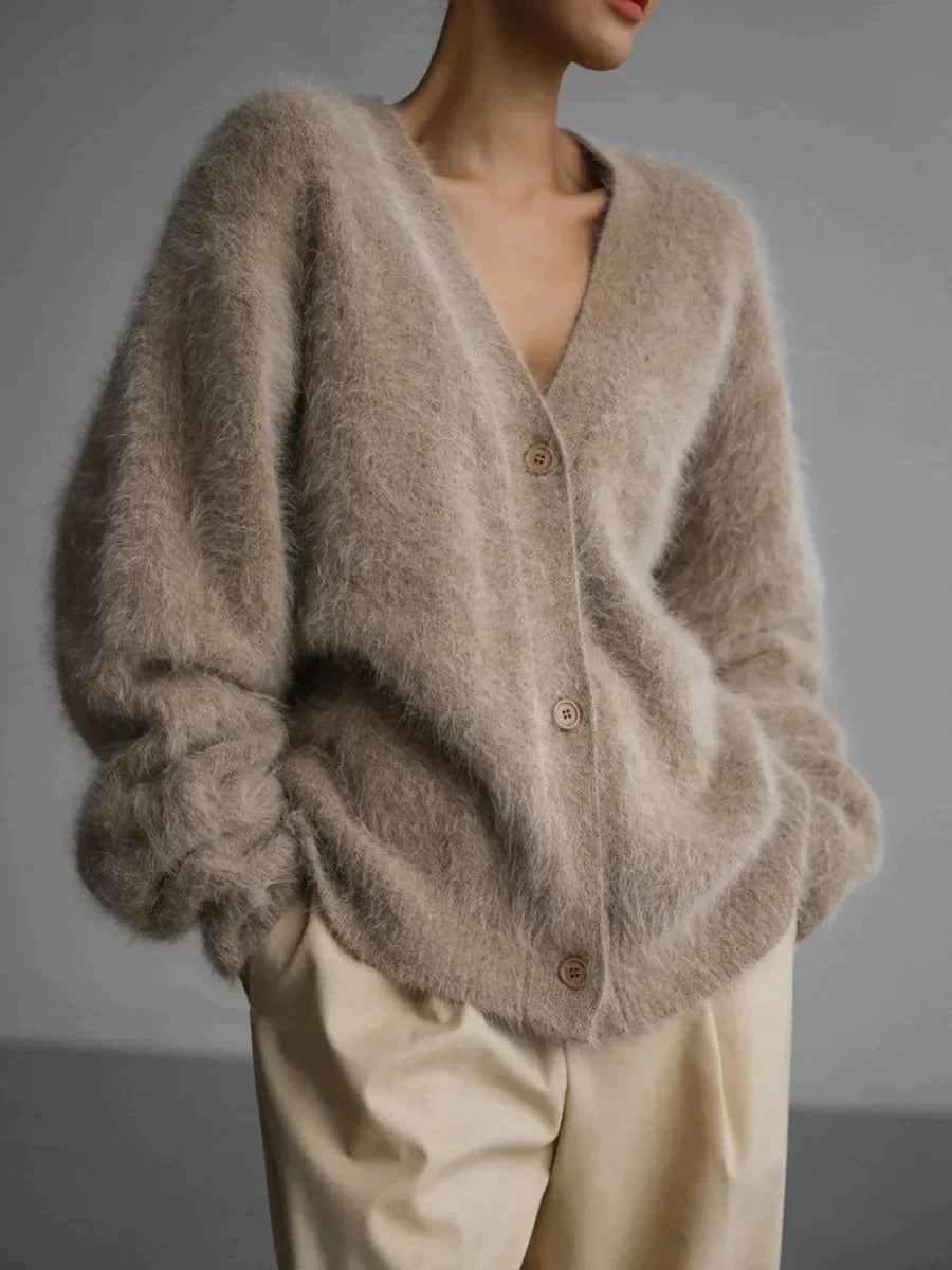 Karala - Mohair mix V-hals cardigan