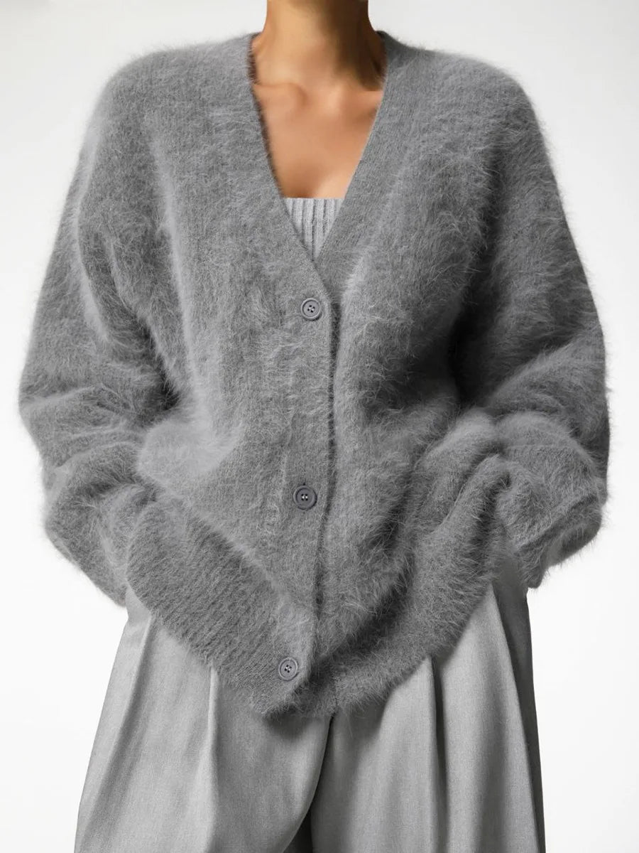 Karala - Mohair mix V-hals cardigan