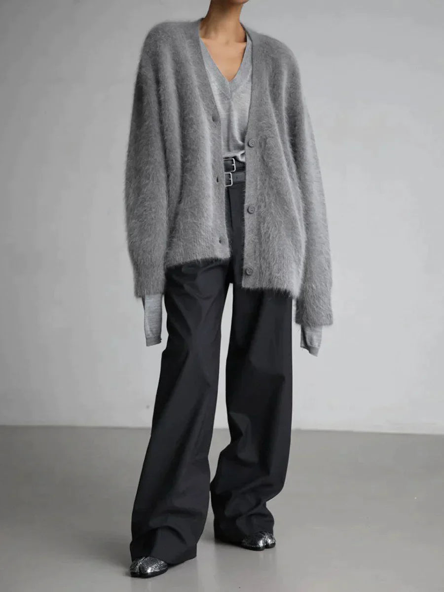 Karala - Mohair mix V-hals cardigan