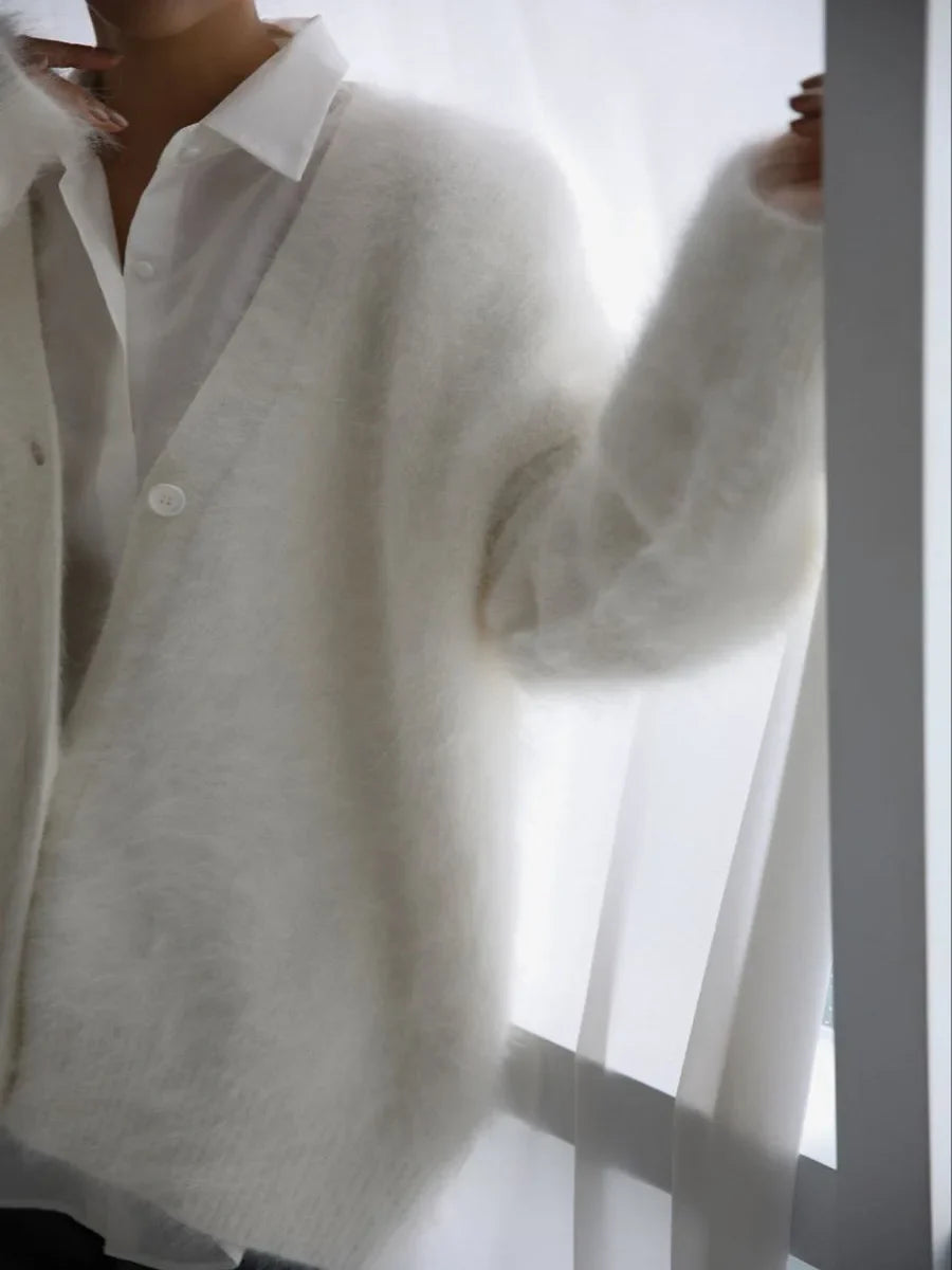 Karala - Mohair mix V-hals cardigan