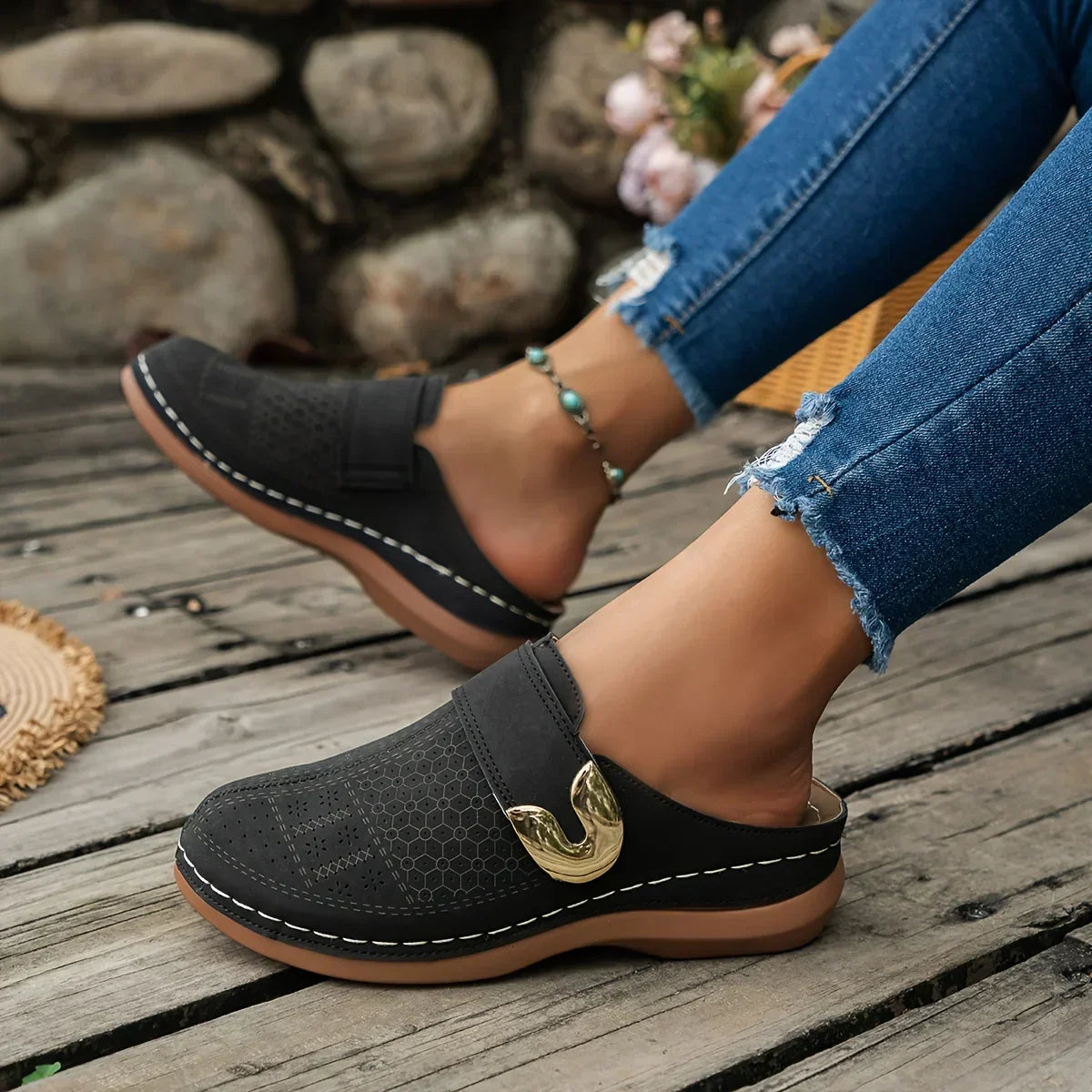 Chique Wedgesandalen met Steun voor Dames