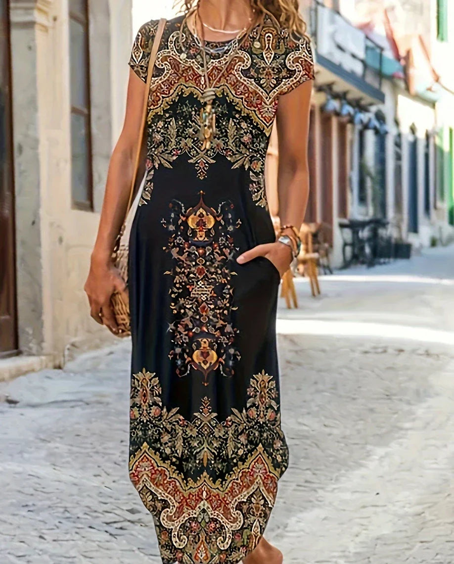 Elegante Casual Midi Jurk voor Dames