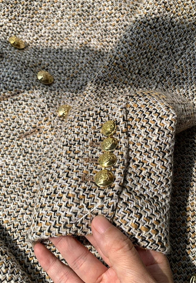 Saar Regular Fit Blazer Jacket | Flecked Button Front Blazer Jacket