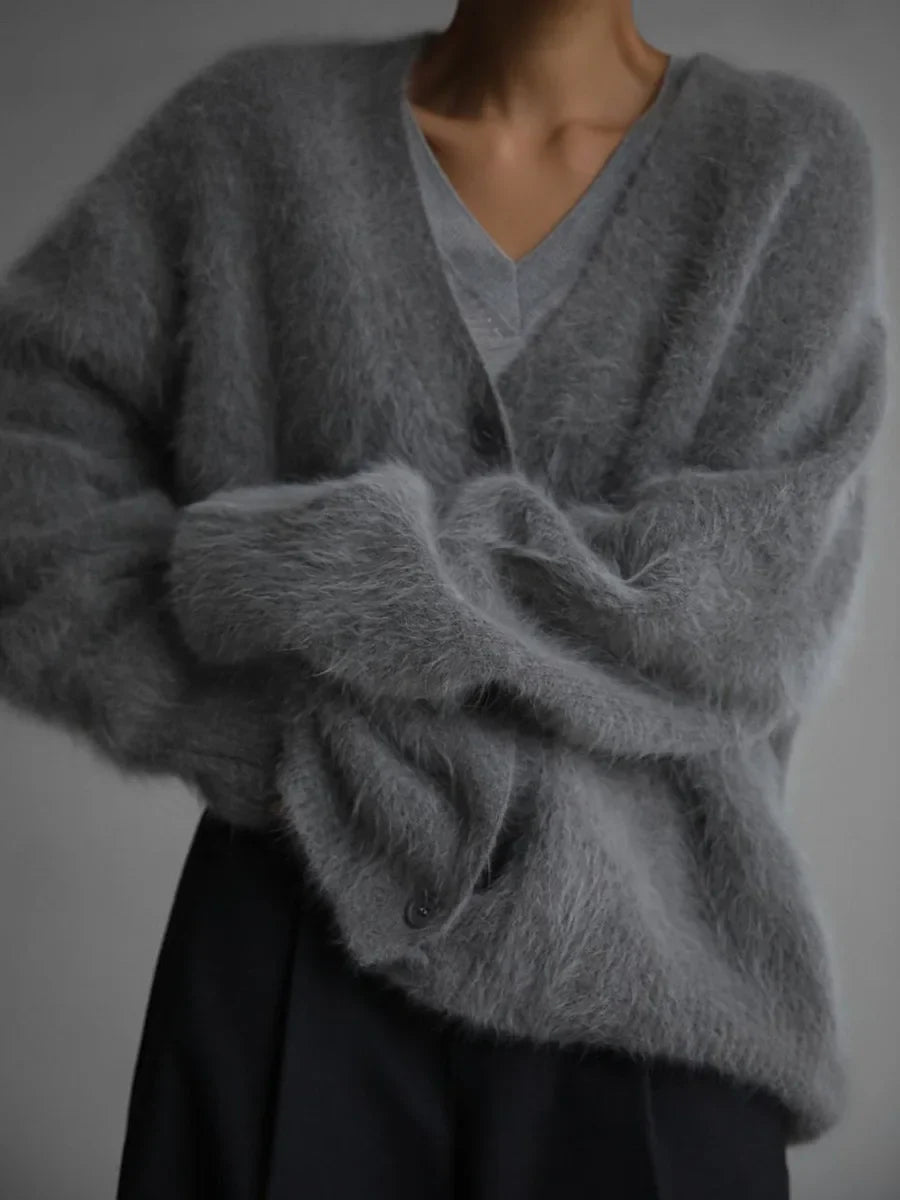 Karala - Mohair mix V-hals cardigan
