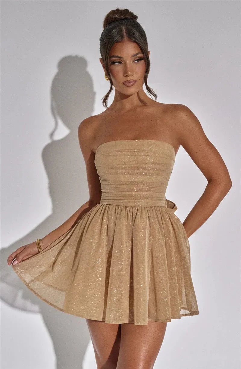 Kiera Elegante Glitterjurk