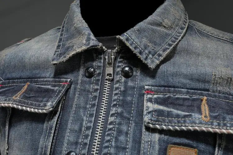 Klassieke Retro Denimjas voor Heren