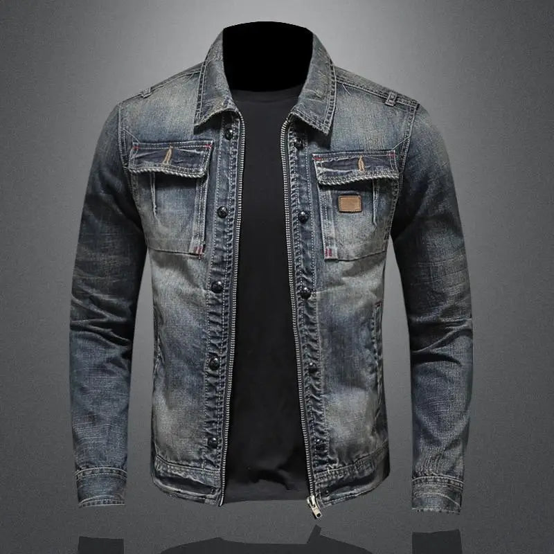 Klassieke Retro Denimjas voor Heren