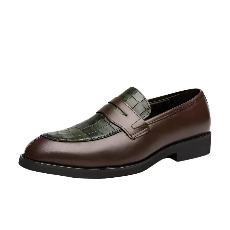 Crownfield Crocodillenleren Loafers voor Heren