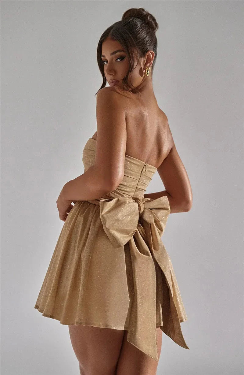 Kiera Elegante Glitterjurk