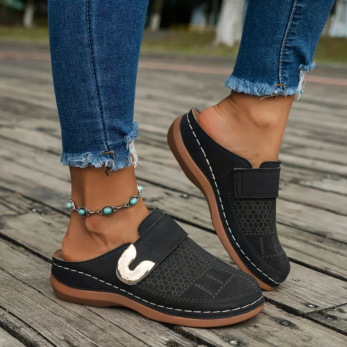 Chique Wedgesandalen met Steun voor Dames