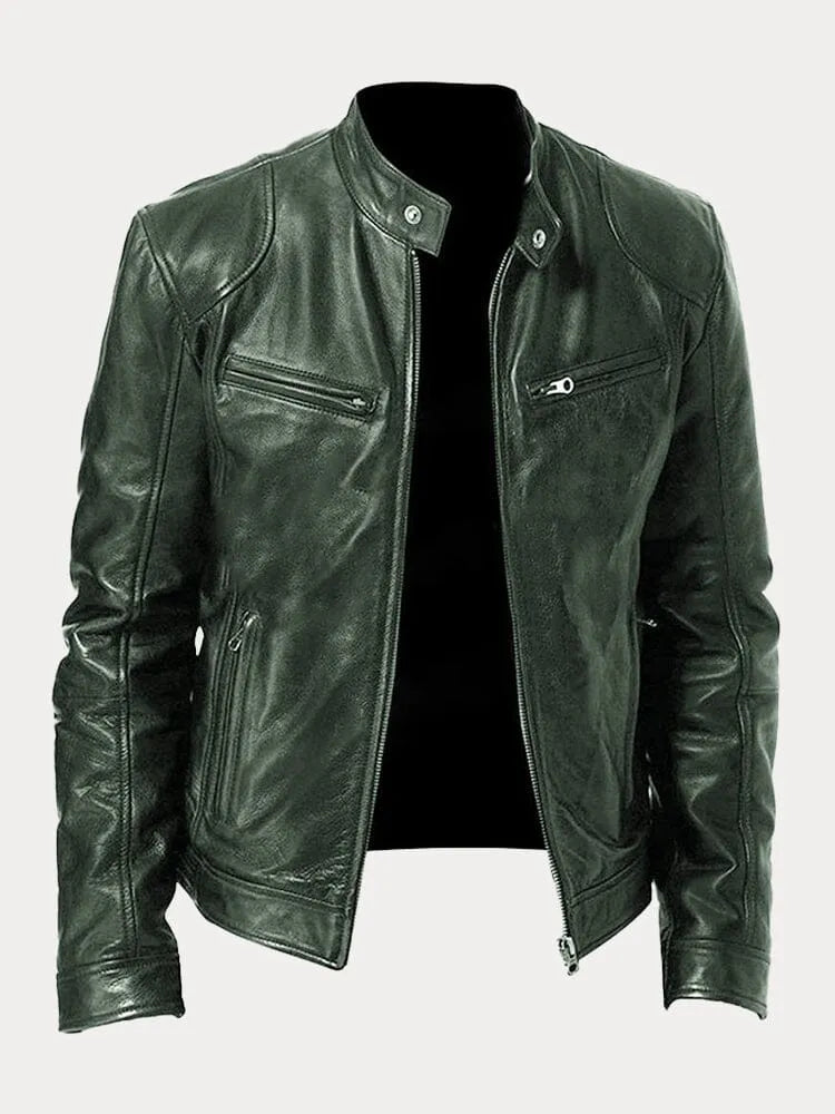 Tijdloze Casual Leren Jas voor Heren