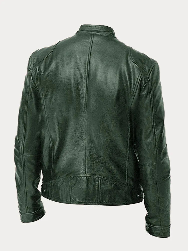 Tijdloze Casual Leren Jas voor Heren