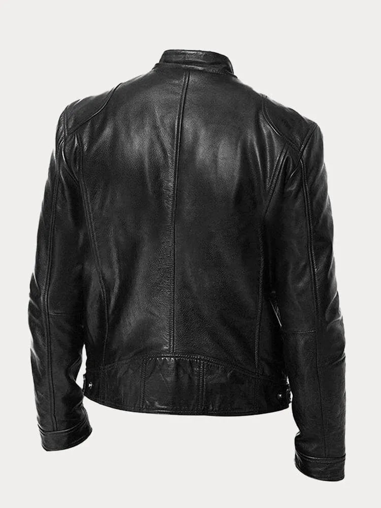 Tijdloze Casual Leren Jas voor Heren