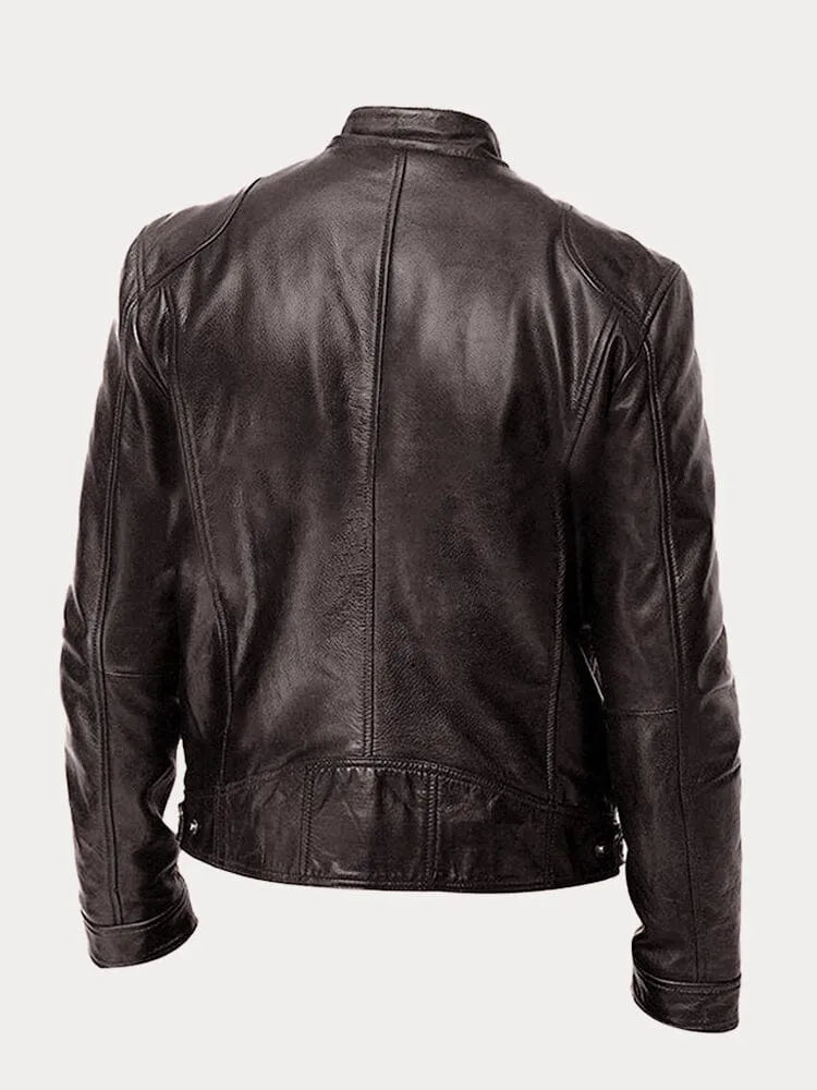 Tijdloze Casual Leren Jas voor Heren