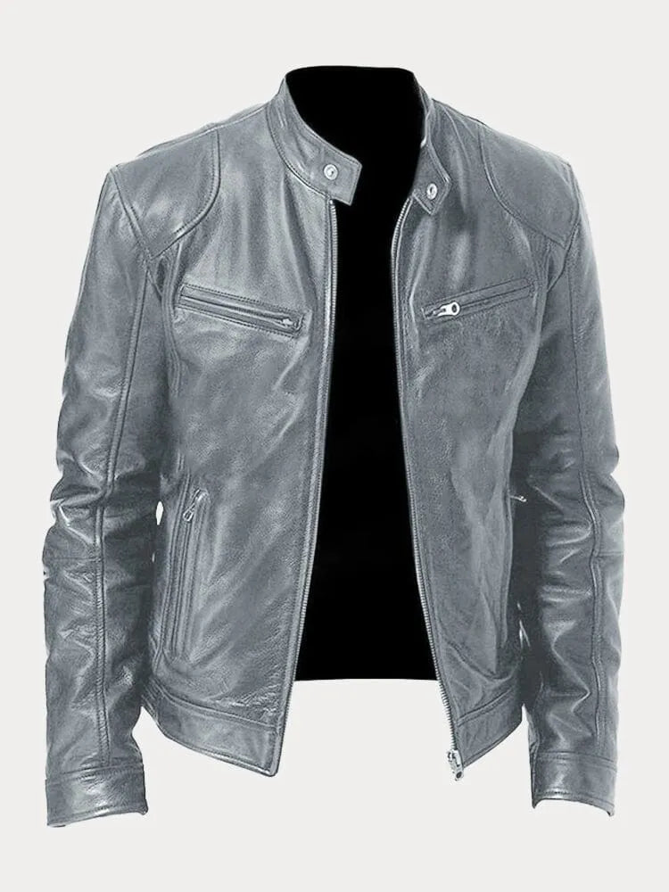 Tijdloze Casual Leren Jas voor Heren