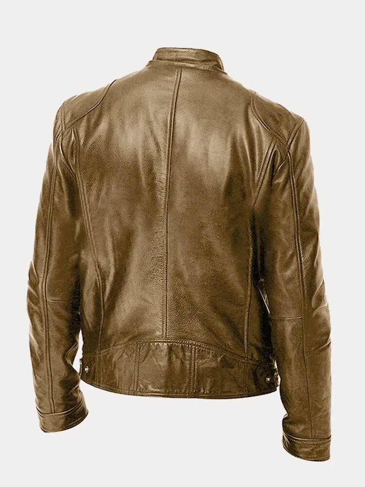 Tijdloze Casual Leren Jas voor Heren