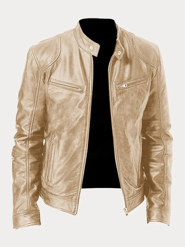 Tijdloze Casual Leren Jas voor Heren