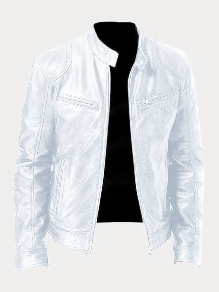 Tijdloze Casual Leren Jas voor Heren