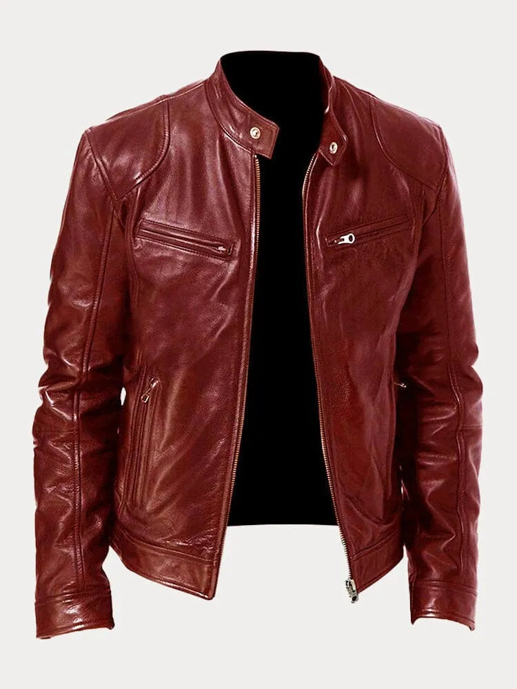 Tijdloze Casual Leren Jas voor Heren