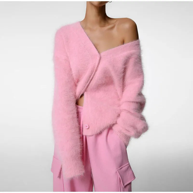 Karala - Mohair mix V-hals cardigan