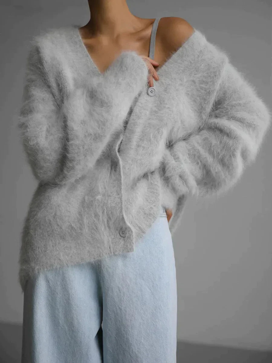 Karala - Mohair mix V-hals cardigan