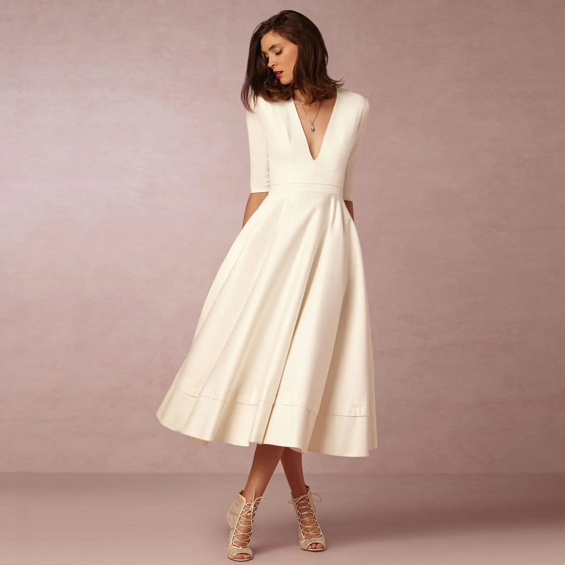 Elegante Midi Prinsessenjurken voor Dames