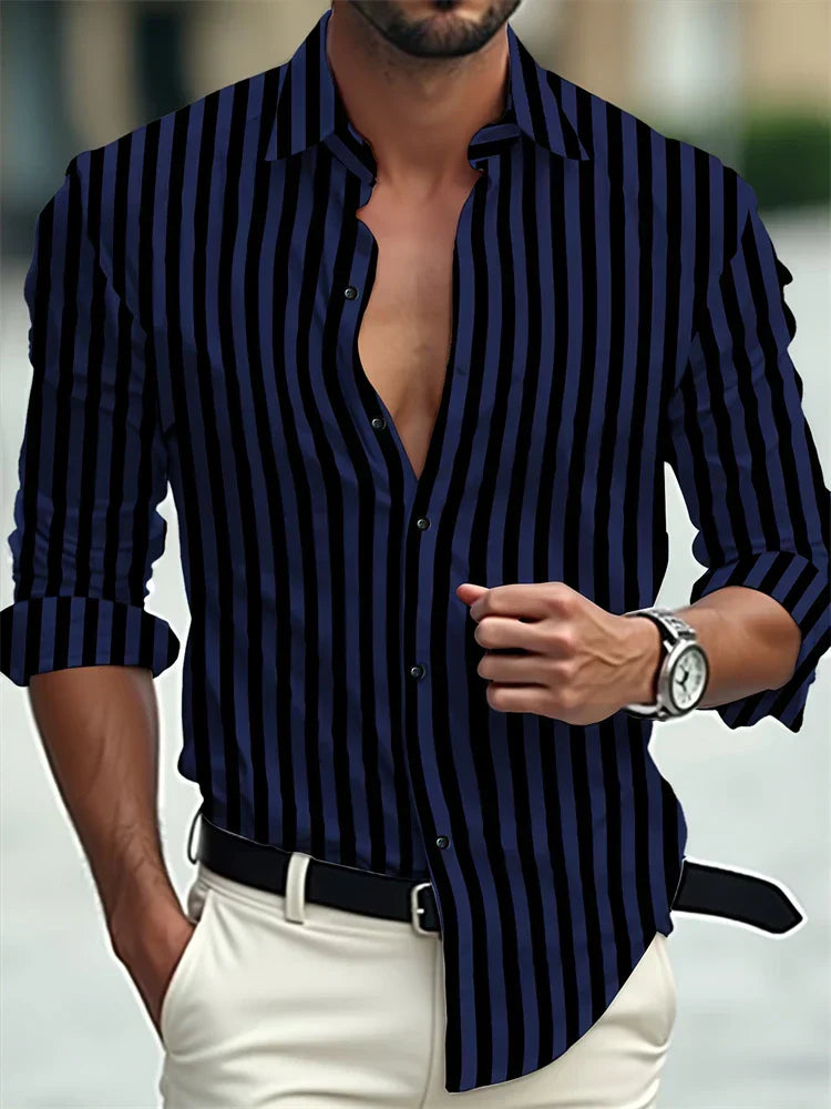 Smart Casual Katoenen Overhemd voor Heren