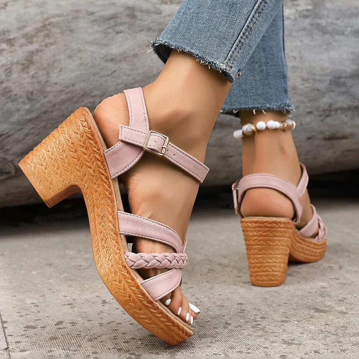 Klassieke Sandalen met Midhak voor Dames