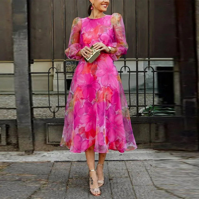 Bloemenprint Jurk voor Dames – Elegant en Stijlvol