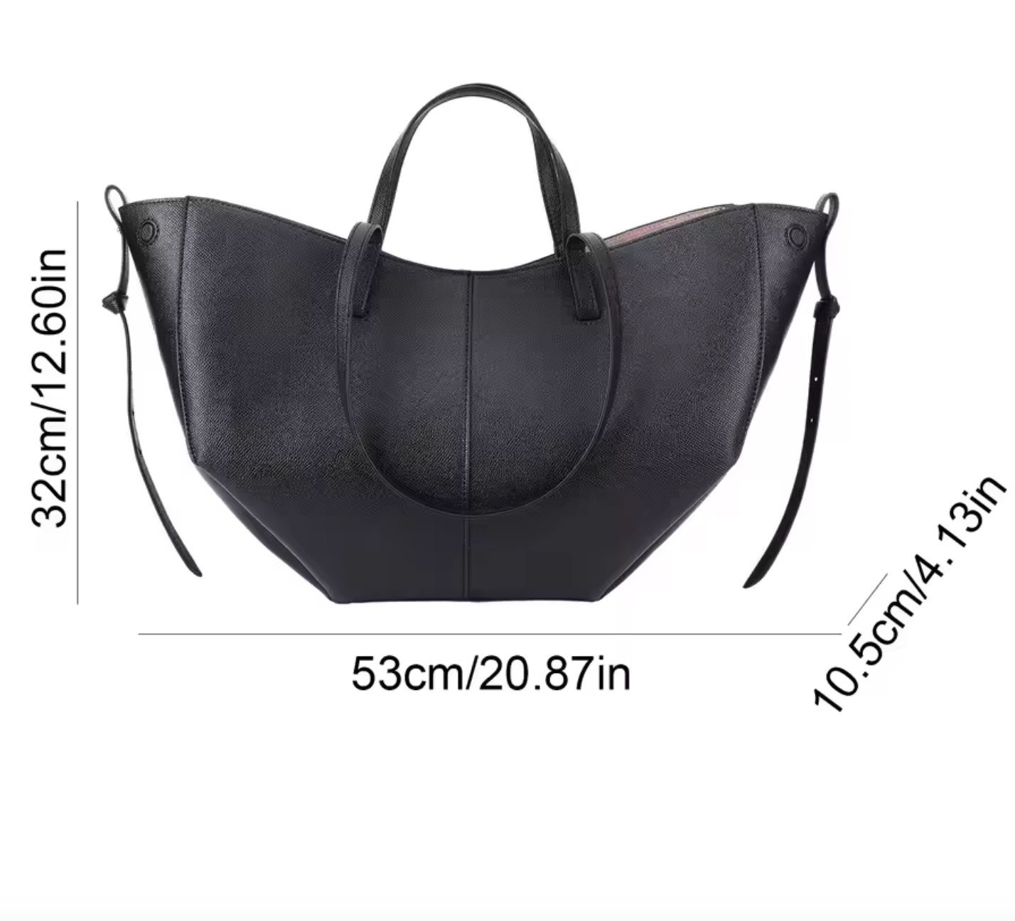 Stijlvolle Ruime Leren Shopper voor Dames