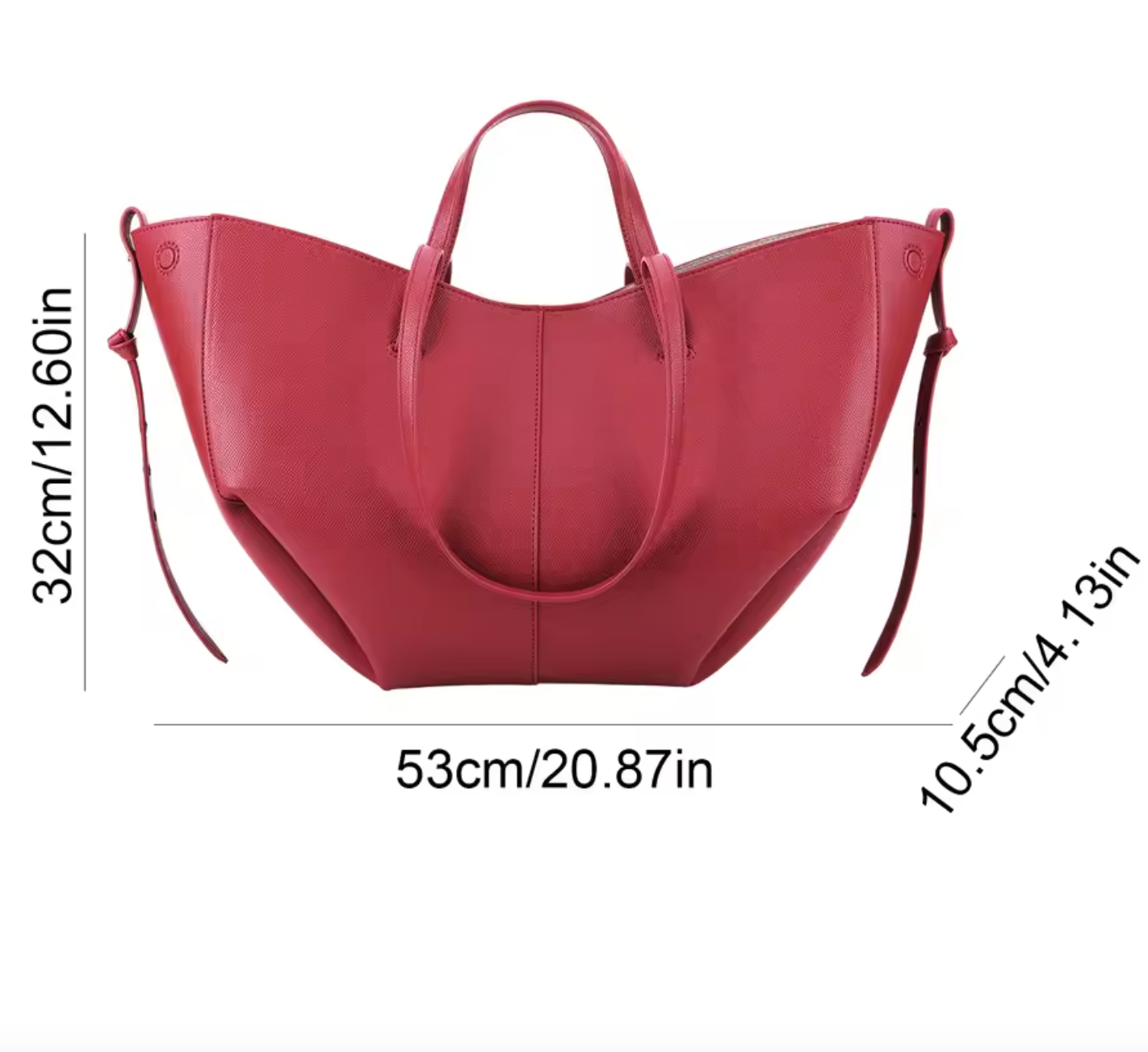 Stijlvolle Ruime Leren Shopper voor Dames
