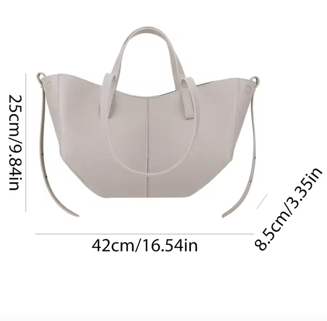 Stijlvolle Ruime Leren Shopper voor Dames