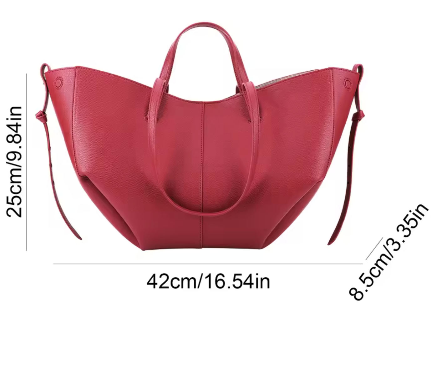 Stijlvolle Ruime Leren Shopper voor Dames