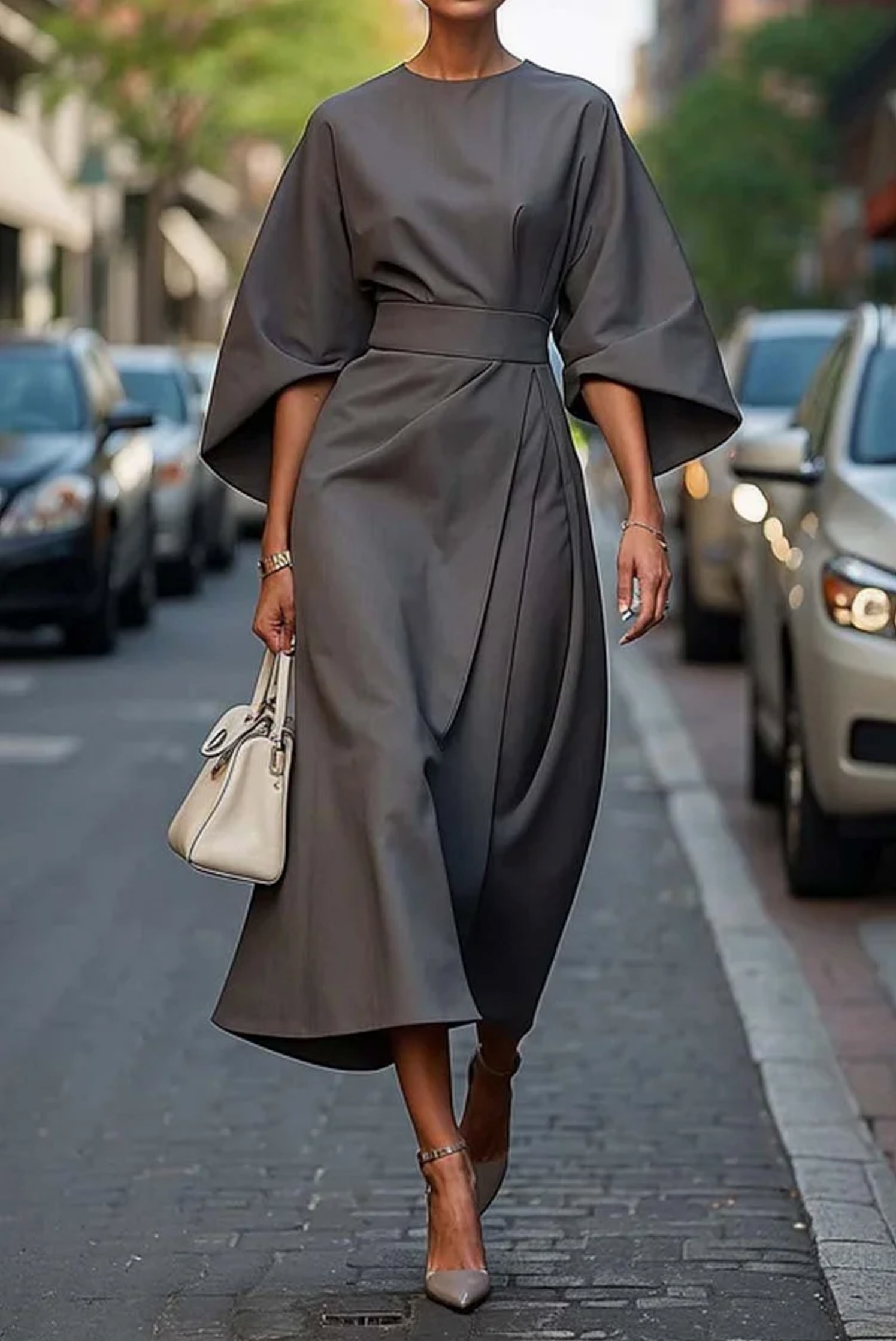 Elegante Maxi Jurk met Riem –