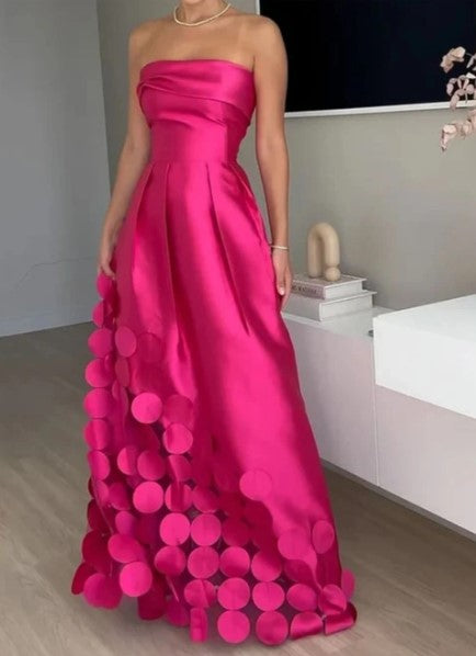 Dames Lange Sheath Circle Maxi Jurk