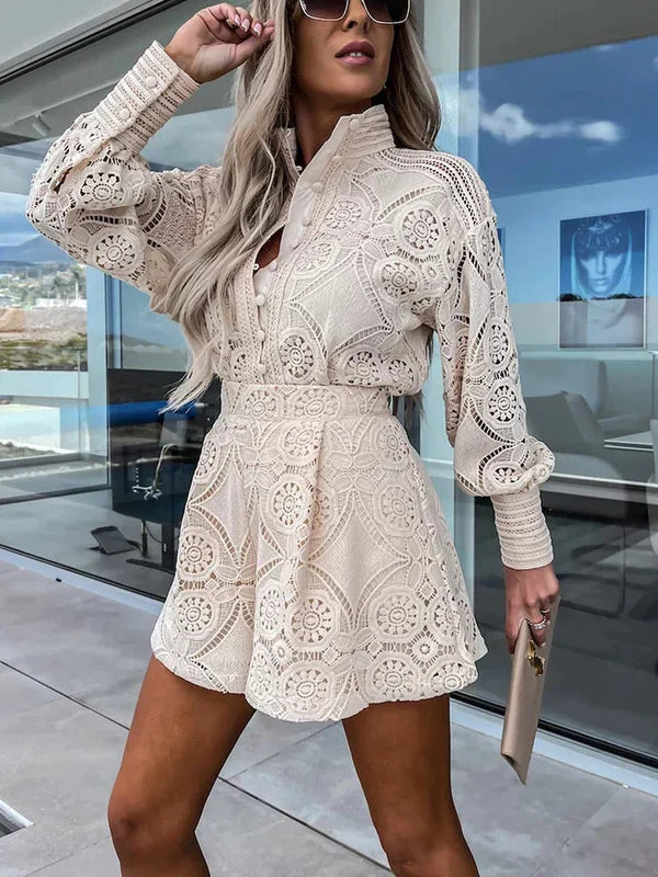 Zomerse Ibiza Kant Set voor Dames