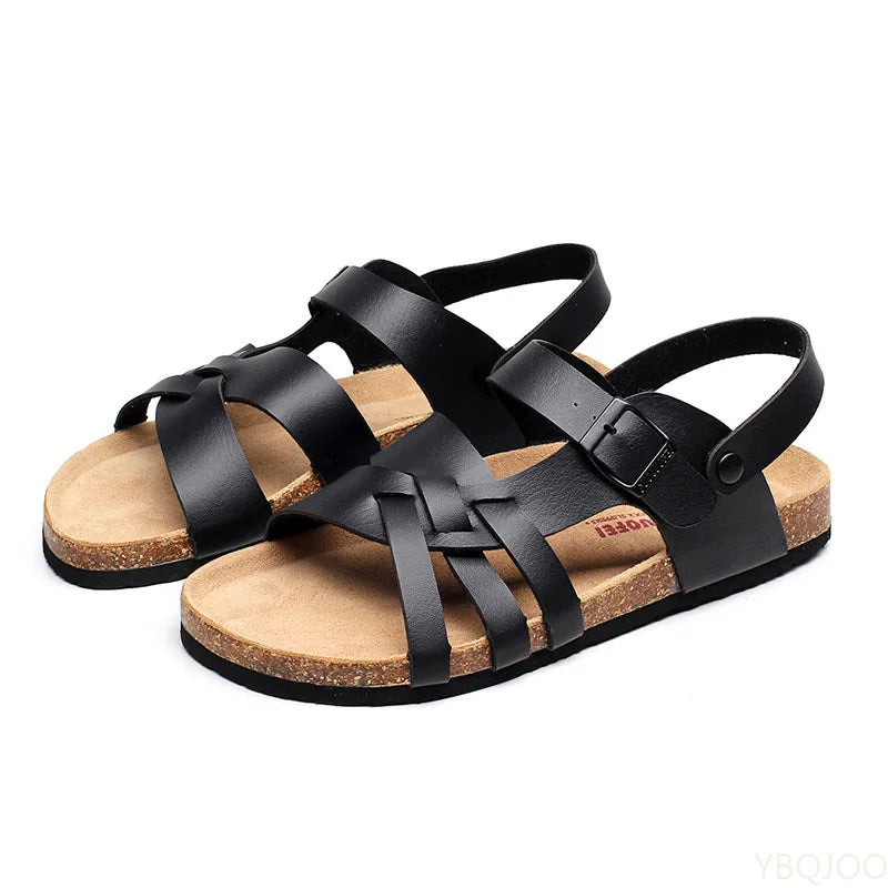 Zachte leren sandalen voor dames
