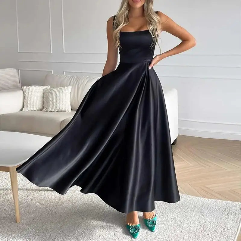Klassieke Dames Midi Jurk – Perfect voor Elke Gelegenheid